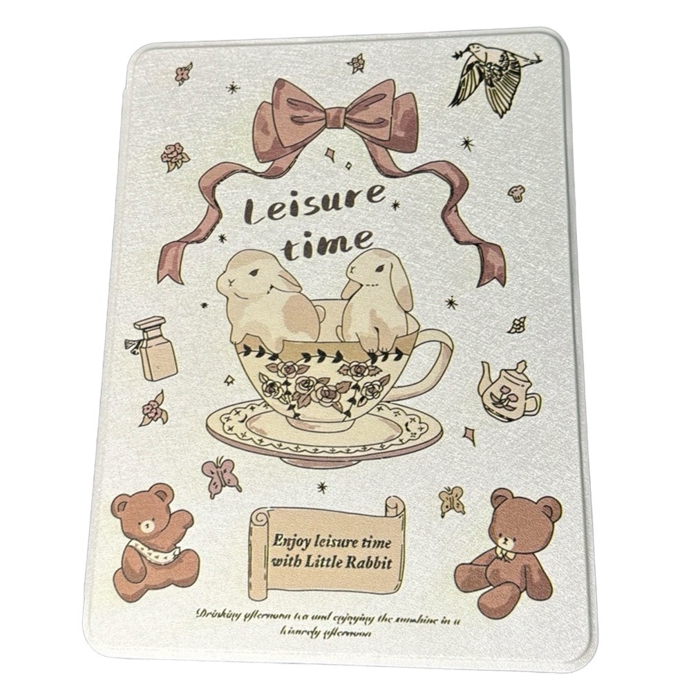 🧸 NWT Whimsical Pearl & Pink iPad Cover 7th 8th & 9th Generation 360 Rotation